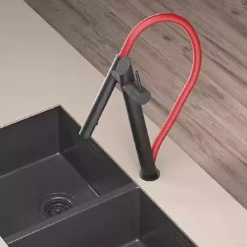 Смеситель для раковины Ванная комната два отверстия Широкораспространенный Матовый Золотой смеситель для ванной комнаты кран для раковины вращающийся на 360 градусов широко распространенный Черный кран для раковины Brass