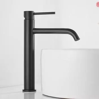 Смеситель для раковины в ванной комнате, черный смеситель для раковины с горячей и холодной водой, смеситель для ванны, настенный смеситель из матовой нержавеющей стали