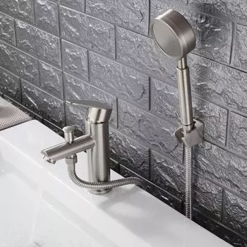 Смеситель для раковины в ванной комнате, кран для мытья волос из нержавеющей стали 304 с распылителем высокого давления, смеситель для горячей и холодной воды, кран