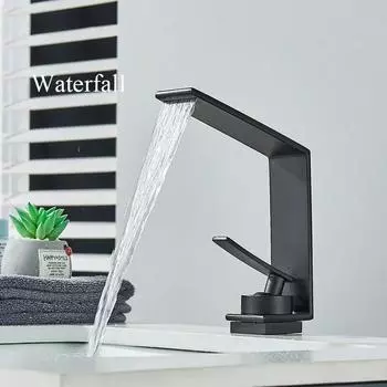 Смеситель для раковины в ванной, современный смеситель с одним отверстием, кран для горячей и холодной воды, смеситель для ванной комнаты, монтируемый на палубе, различные смесители для раковины