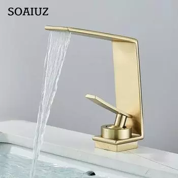 Смеситель для раковины в ванной, современный смеситель с одним отверстием, кран для горячей и холодной воды, смеситель для ванной комнаты, монтируемый на палубе, различные смесители для раковины