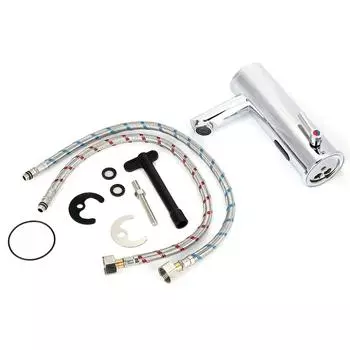 Смеситель для раковины, водопроводный кран из меди и латуни, автоматический инфракрасный датчик, горячая и холодная вода для ванной комнаты и кухни