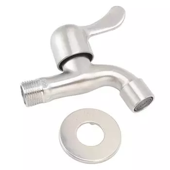Смеситель для стиральной машины, настенный кран из нержавеющей стали для холодной воды с барботером и