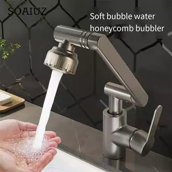 Смеситель для умывальника, бытовая раковина для ванной комнаты, раковина для столешницы в ванной, смеситель для горячей и холодной воды, универсальный механический рычаг для кухни 850gB серый