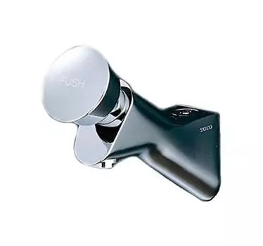 Смеситель для умывальника TOTO, одинарный сливной патрубок 114 мм, TL19 (Горизонтальный кран) (Самозакрывающийся тип)