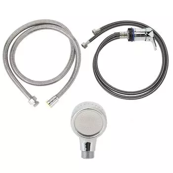 Смеситель для унитаза для шампуня, труба 100 см, мягкий шланг 120 см, набор для распыления шампуня с усилителем, размер M