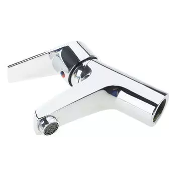 Смеситель для ванной Хромированный Прочный сплав Тихие керамические клапаны Смесители для раковины Изливы крана Высота с тягой Бытовое использование
