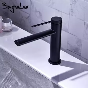 Смеситель для ванной комнаты Bagnolux Brass Black Deck Mounted Single Hole Hot Cold, смеситель для раковины, кран для раковины, кран для умывальника
