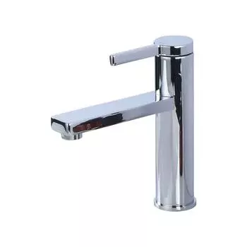 Смеситель для ванной комнаты Bagnolux Brass Chrome Deck Mounted Single Hole And Handle Hot Cold Sink Faucet Basin Faucet Water Tapware