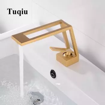 Смеситель для ванной комнаты из цельной латуни, смеситель для раковины, холодная и горячая вода, золотой латунный смеситель для раковины, монтируемый на бортике, черный кран, распродажа белый