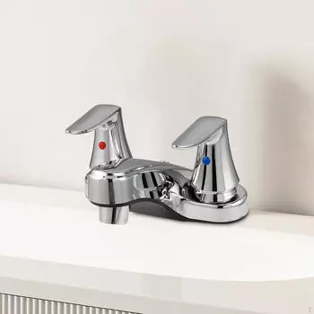 Смеситель для ванной комнаты, раковина с двойными отверстиями, гладкий современный металлический кран, водосберегающая раковина для ванны Konb