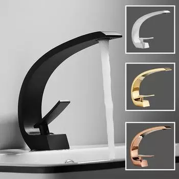 Смеситель для ванной комнаты, розовое золото, белый, смеситель для раковины, смеситель для раковины, монтируемый на бортике, черный кран