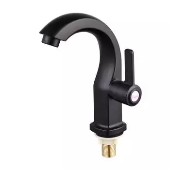 Смеситель для ванной комнаты с одним отверстием, черный смеситель для ванной комнаты с одной ручкой, смеситель для раковины в ванной, смеситель для ванной комнаты Delta Matte Black, металлический слив с кнопкой Chrome чёрный