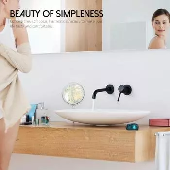 Смеситель для ванной комнаты, смеситель для раковины, раковина, матовый черный, горячая и холодная вода, настенный излив для ванны с современной ручкой-рычагом 1085