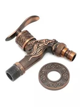 Смеситель для ванной комнаты, старинный европейский стиль, кран для стиральной машины, ретро-смеситель для холодной воды, кран для раковины, смеситель из цинкового сплава