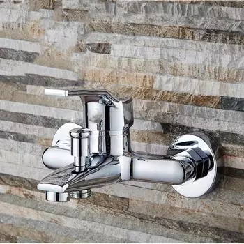 Смеситель для ванны из медно-цинкового сплава с тройной ручкой для горячей и холодной воды спирального типа 927g