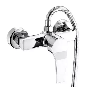 Смеситель для ванны, смеситель для душа, настенный смеситель для горячей и холодной воды, кран для ванной комнаты, ручка из АБС-пластика