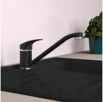 Смеситель Eisl Granit черный хром 446495
