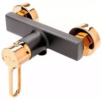Смеситель FDESIGN Zaffiro Розовое Золото Черный FD1ZFR725
