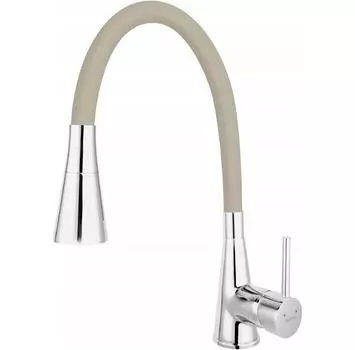 Смеситель Ferro ZUMBA II бежевый 2F хром (BZA42P)