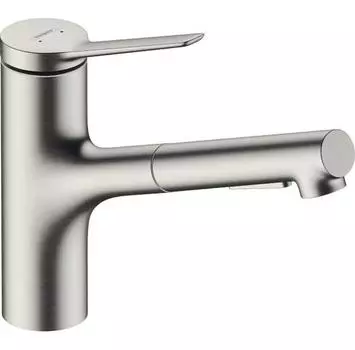 Смеситель HANSGROHE M33 150 2jet сталь (74800800)