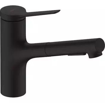 Смеситель Hansgrohe Zesis M33 150 2Jet Sbox Lite черный Mat (74803670)