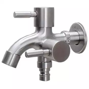 Смеситель из нержавеющей стали 304, удлиненный на два, многофункциональный смеситель для стиральной машины с двойным выпуском Other