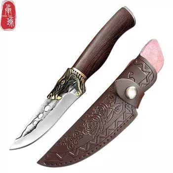 Смеситель из нержавеющей стали, нож для фруктов, ручка для кемпинга, нож для мяса, нож для гриля, нож для стейка из баранины With Cover