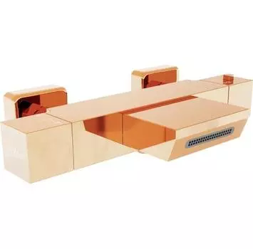 Смеситель Mexen Cube розовое золото 77360-60