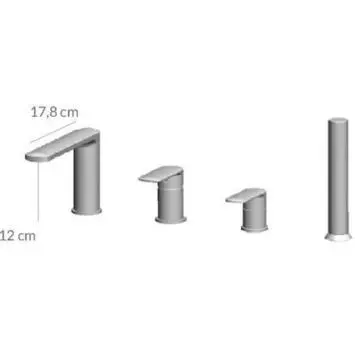 Смеситель Omnires Ebro хром EB2132