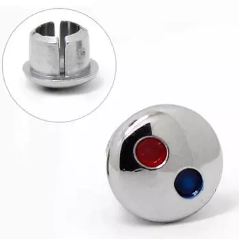 Смеситель с указанием крана, знак, 10 шт., декоративная крышка серебряный