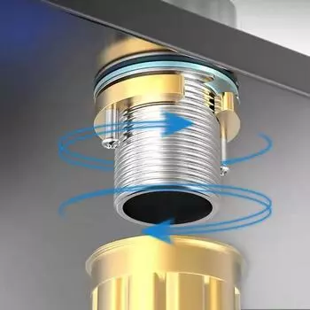 Смеситель с защитой от потери гайки, кран типа C, комплект для крепления смесителя, инструменты для раковины, кухонное крепление, стопорное кольцо, шайба, детали крепления