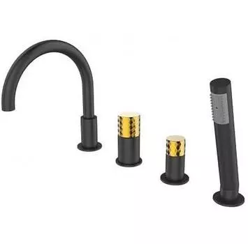 Смеситель Sea Horse Ove Black+Gold (BJV3031BR25)