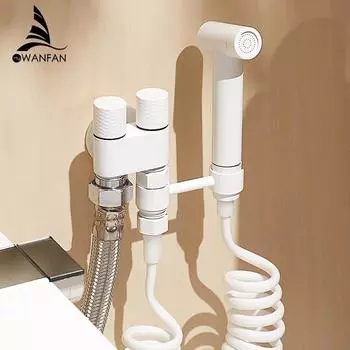 Смесители для биде, белые, одинарные, холодные, латунные, настенные, гигиенические, распылительная головка для душа, для мытья, ванной, туалета, автомобиля, домашних животных, аэрограф 811580