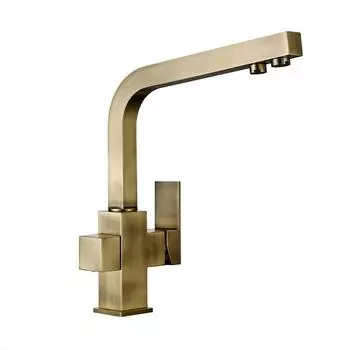 Смесители для кухни Bagnolux из матовой нержавеющей стали, латуни, 3-ходовой фильтр для водопроводного крана, вращение на 360 градусов, питьевые водопроводные краны