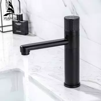 Смесители для раковины, элегантный кран для ванной комнаты, кран для горячей и холодной воды, смеситель для раковины, черный латунный кран для унитаза, водопроводный кран 855870 чёрный