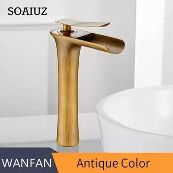 Смесители для раковины, современный белый смеситель для ванной комнаты, смесители-водопады, однорычажный кран для холодной и горячей воды, смесители для раковины 6008