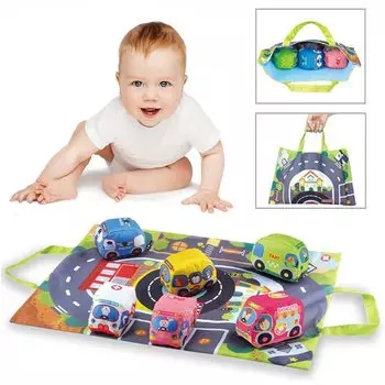 Smiim and paint safety Birthday mini storage bag 1 year 2 year 3 year educational play baby car [Materials tested] present, baby, cloth, car, toy,