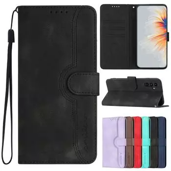 Smile Love Магнитный флип-кошелек с подставкой для карт и слотом для карт Кожаный чехол для Samsung Galaxy Xiaomi Redmi Huawei Honor Moto Google OPPO Realme Чехол для iPhone Redmi Note 12 5G чёрный