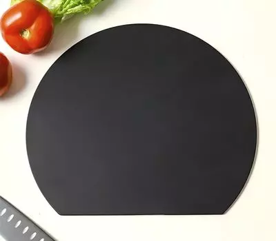 Smilemoon Cutting Round Cutting Heat Dishwasher Can Be Used on Both Rubber Cutting Kamaboko 35 x 29 cm Board, Black, Board, Elastomer, High-grade чёрный