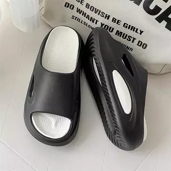 SmilePoP женские тапочки на платформе новые пляжные мягкие тапочки Cloud для отдыха на пляже и душа нескользящие водонепроницаемые женские сандалии 35-36