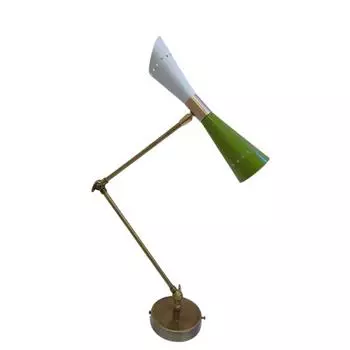 Smirnova Настенный светильник 1950-х годов, современный итальянский светильник из латуни середины века