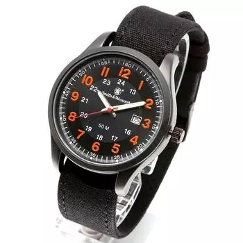 Smith Wesson Military Watch CADET WATCH [Smith & Wesson] & BLACK/ORANGE SWW-369-OR [Genuine]