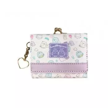 Мини-кошелек Sumikko Gurashi Aurora Patch Series с застежкой фиолетового цвета [SG 1622 PUR]