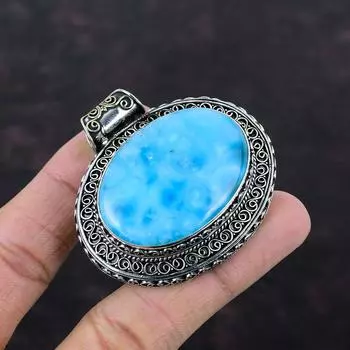 Смитсонитовый кулон из стерлингового серебра 925 пробы, винтажный кулон, новые ювелирные изделия ручной работы, кулон из натурального драгоценного камня, серебряные украшения для подарка