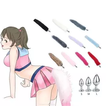 SML Szie, металлическая анальная пробка, имитация лисьего хвоста, эротические анус, секс-игрушки для женщин и мужчин, фаллоимитатор для анальной Анальной пробки, аксессуары для взрослых Small