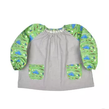 Smock Kids Smock Green 100cm [Kusuguru Japan] KSM207-01 зелёный