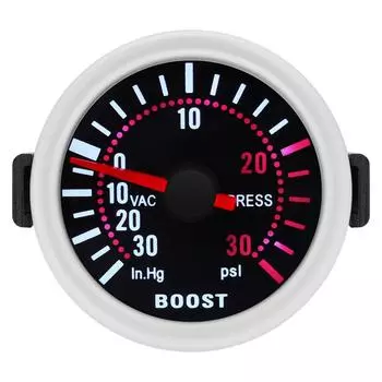 Smoke Lens 52MM Turbo Boost Gauge BAR PSI Water Oil Temp Oil Press Meter with Sensor 1/8NPT Voltmeter Tachometer RPM Gauge