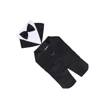 Смокинг для собак, костюм для собаки и бандана, комплект, праздничная рубашка, изысканная строчка size xl