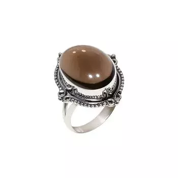 Smoky Quartz - Brazil 925 Sterling Silver Ring V4550, Brown Ring, Oval Ring, Valentin s Day Gift, Gift For Her, Birthday Gift, Handmade Jewelry, Silve